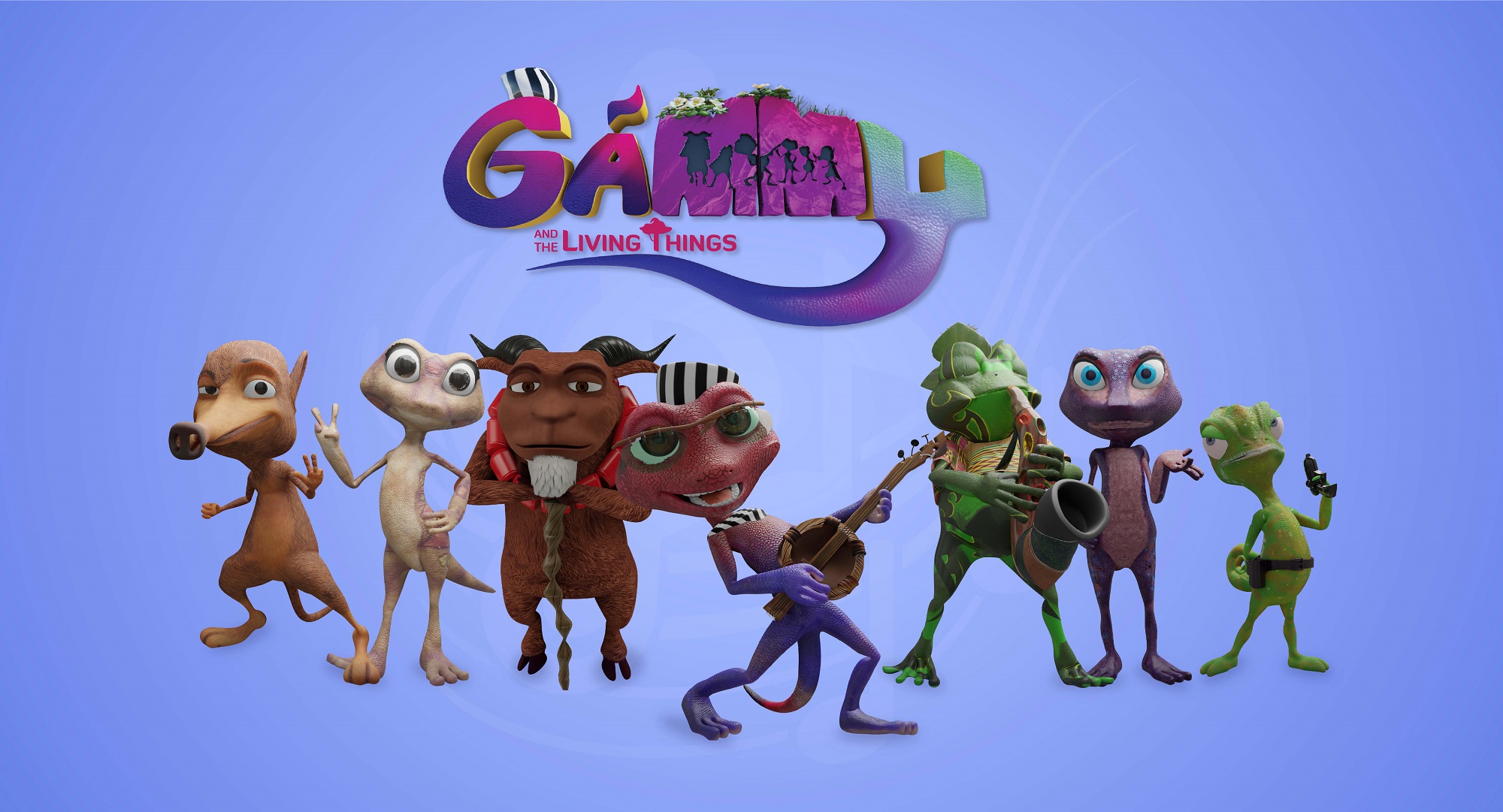 Key art for Gammy and the Living Things, the Utricle Studios animated musical feature