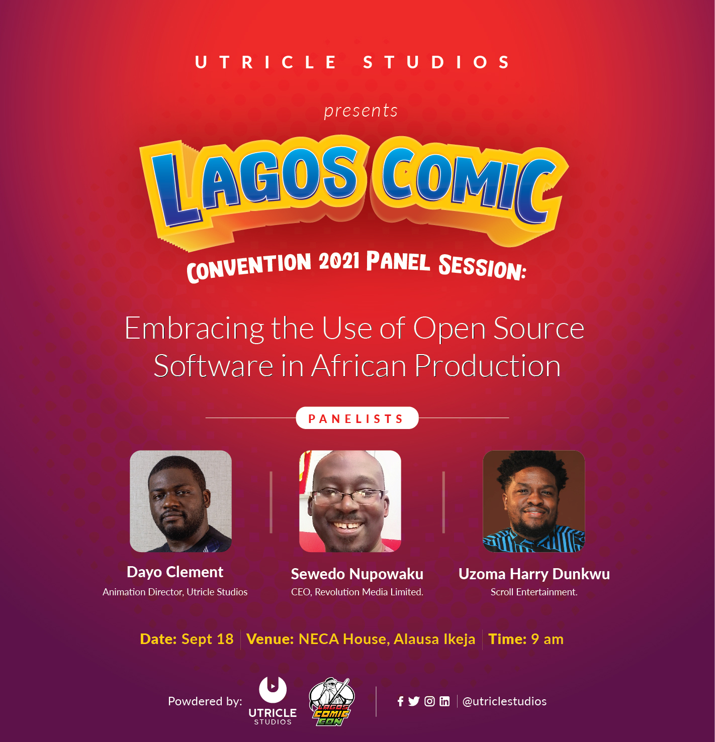 Utricle Studios panel session at the Lagos Comic Convention